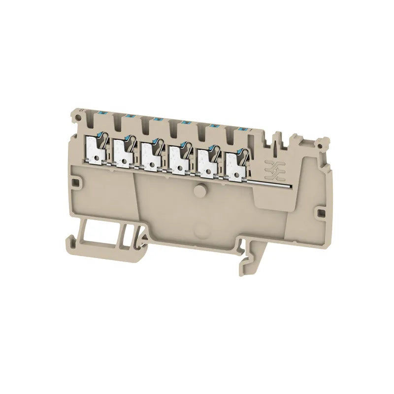 AAP11 1.5 LI BL Clema de distribución 1X6 1.5mm² 26-14AWG 17.5A 500VCA Beige