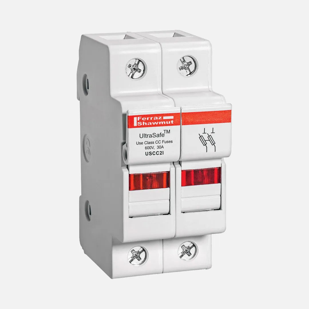 600V. 30A. CLASE CC 35X78 2 POLOS/IND PORTAFUSIBLE