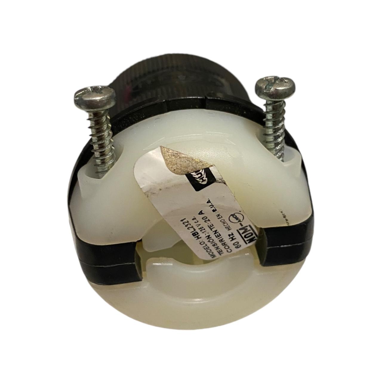 Hubbell HBL2321 enchufe de bloqueo
