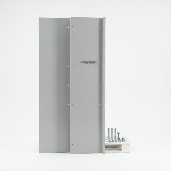 Laterales atornillables de chapa de acero 2000Hx500Dmm 2 piezas RAL 7035