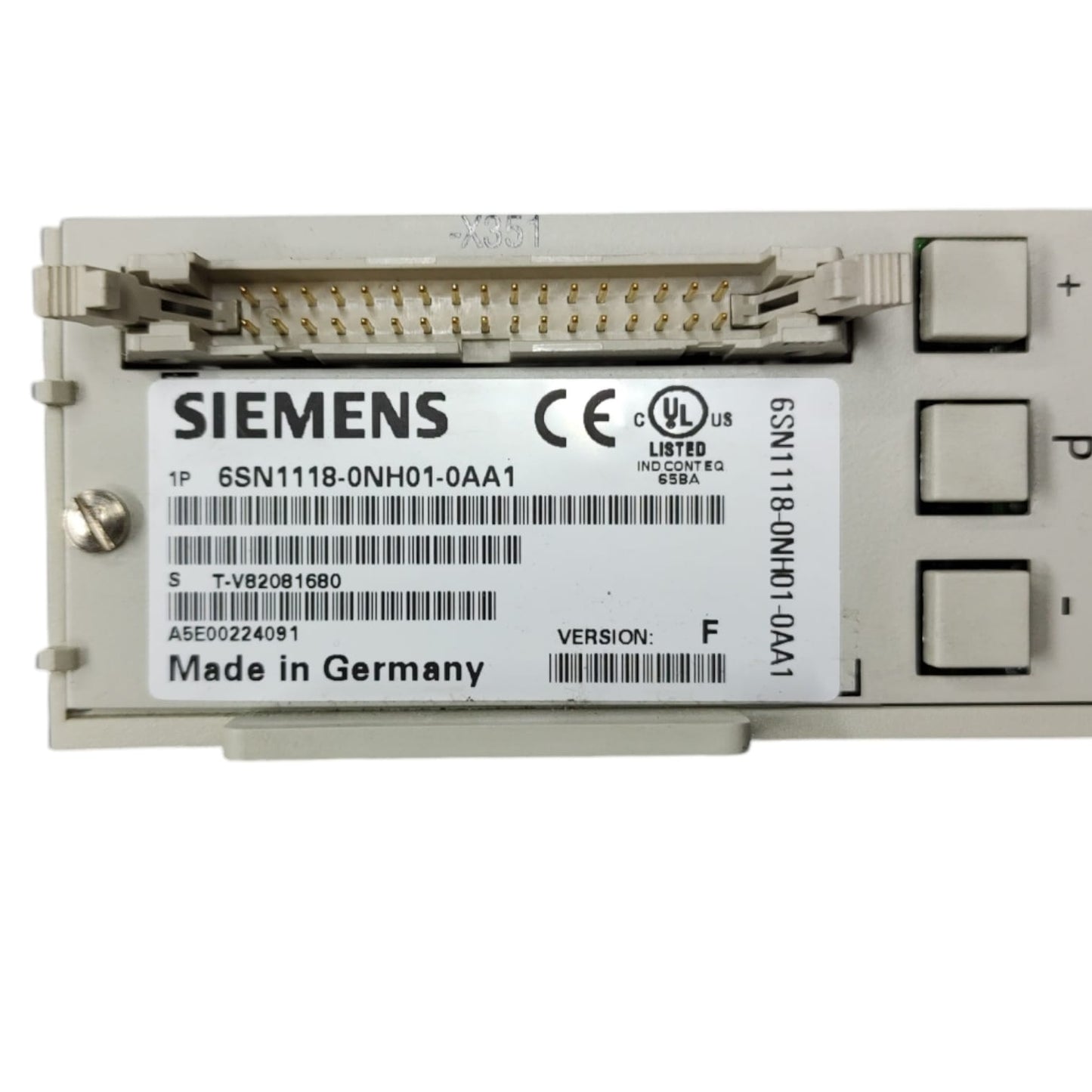Simodrive Siemens 6sn1118-0nh01-0aa1 version F