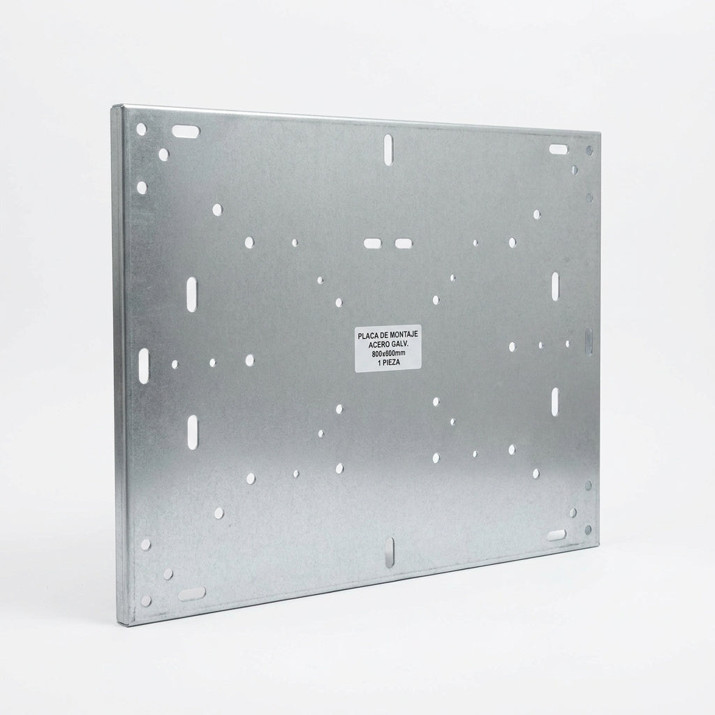 Placa de montaje de chapa de acero galvanizada Para 800Hx600Wmm 1 pieza