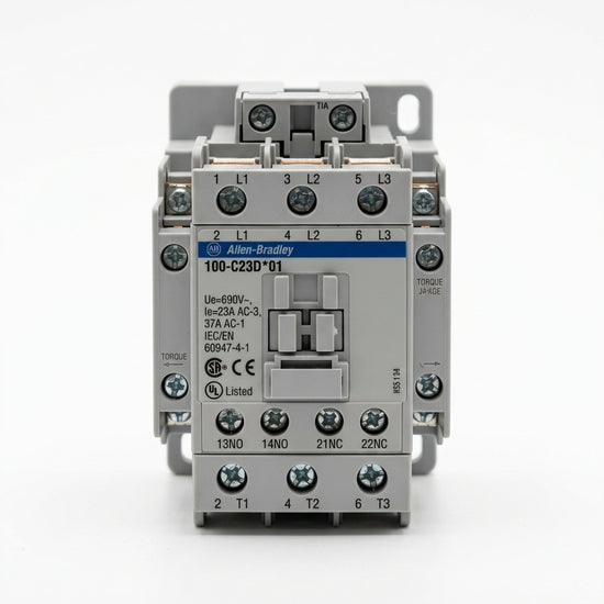 Allen Bradley 100-c23d*01 contactor trifásico IEC Sin Tapa Frontal