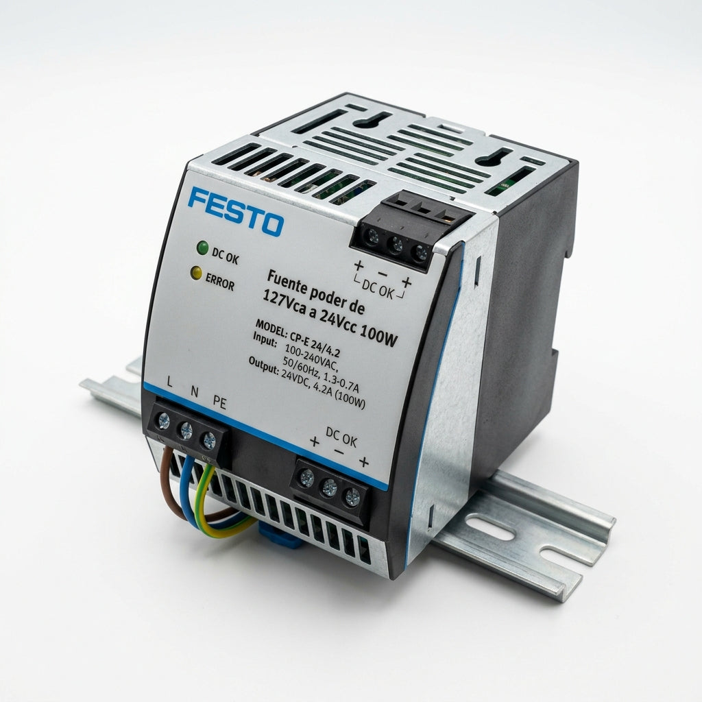 FESTO Fuente poder de 127Vca a 24Vcc 100W