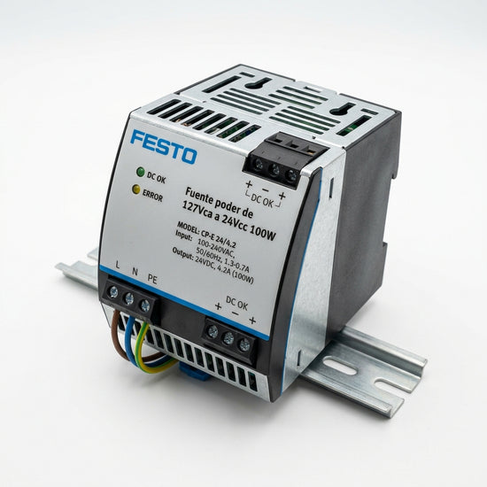 FESTO Fuente poder de 127Vca a 24Vcc 100W