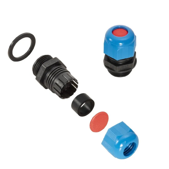 VG M25 EXI BL Conector glandula ATEX de plástico M25 13-18mm Azul IP68