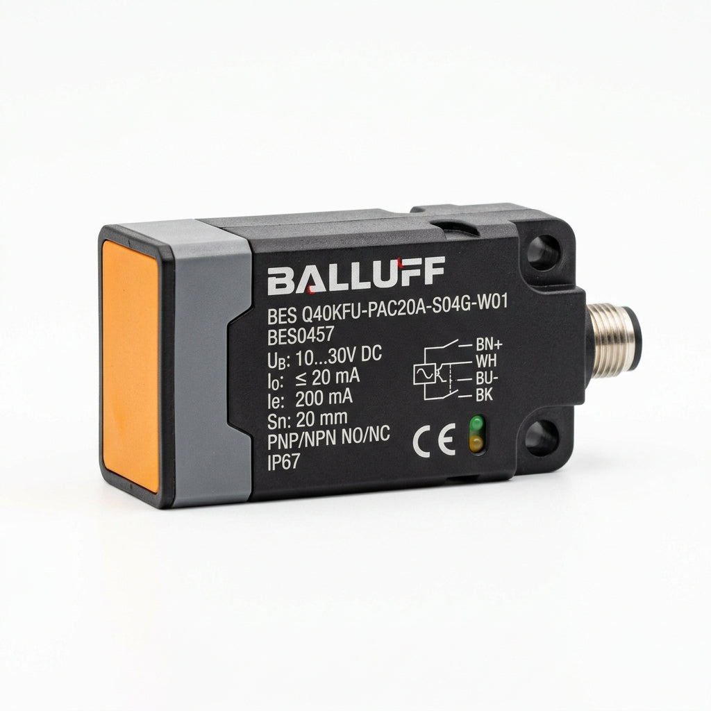 BALLUFF Bes0457 Bes Q40kfu-pac20a-s04g-w01 Sensor inductivo