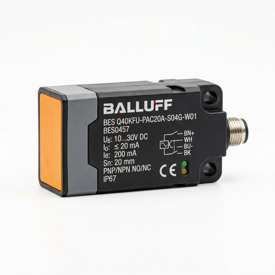 BALLUFF Bes0457 Bes Q40kfu-pac20a-s04g-w01 Sensor inductivo
