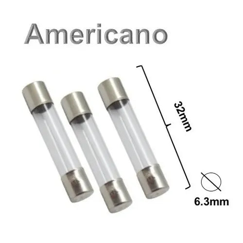 Fusible tipo americano 1/4×1 1/4″ accionamiento rápido 3A 250V