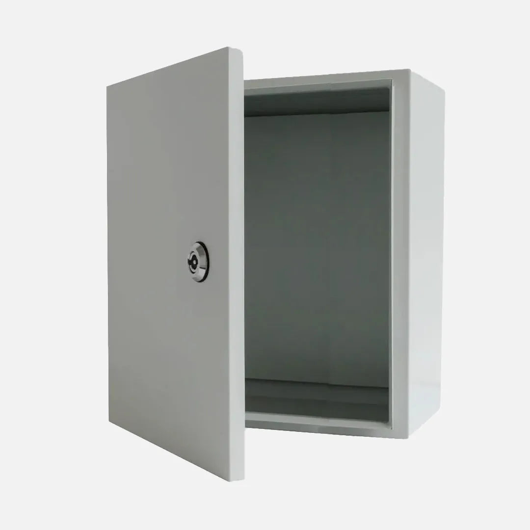 Gabinete mural c/plat. 200Hx200Wx150Dmm Acero lam. en friogalv RAL7035 IP66