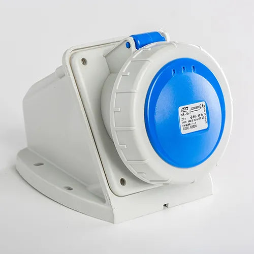 Base mural 32A 2P+T 230VCA 6h Azul IP66-IP67