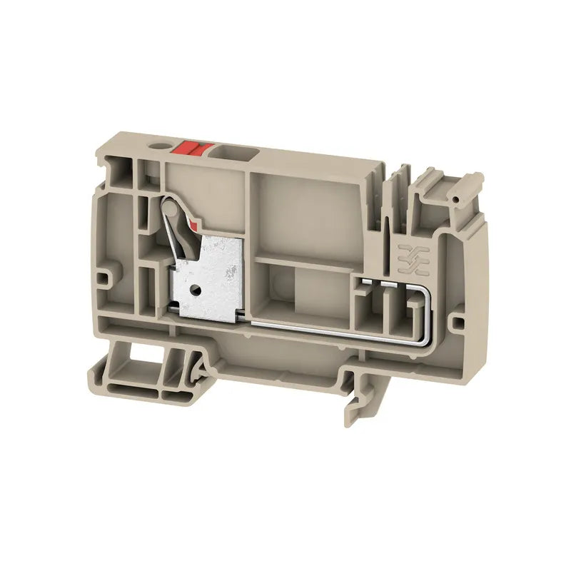 AAP21 10 LO RD Clema de alimentación 1X1 10mm² 20-6AWG 57A 250VCA Beige