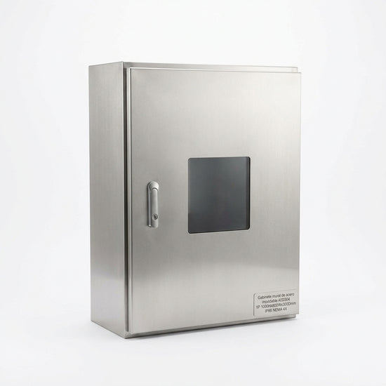Gabinete mural de acero inoxidable AISI304 1P 1000Hx800Wx300Dmm IP66 NEMA 4X