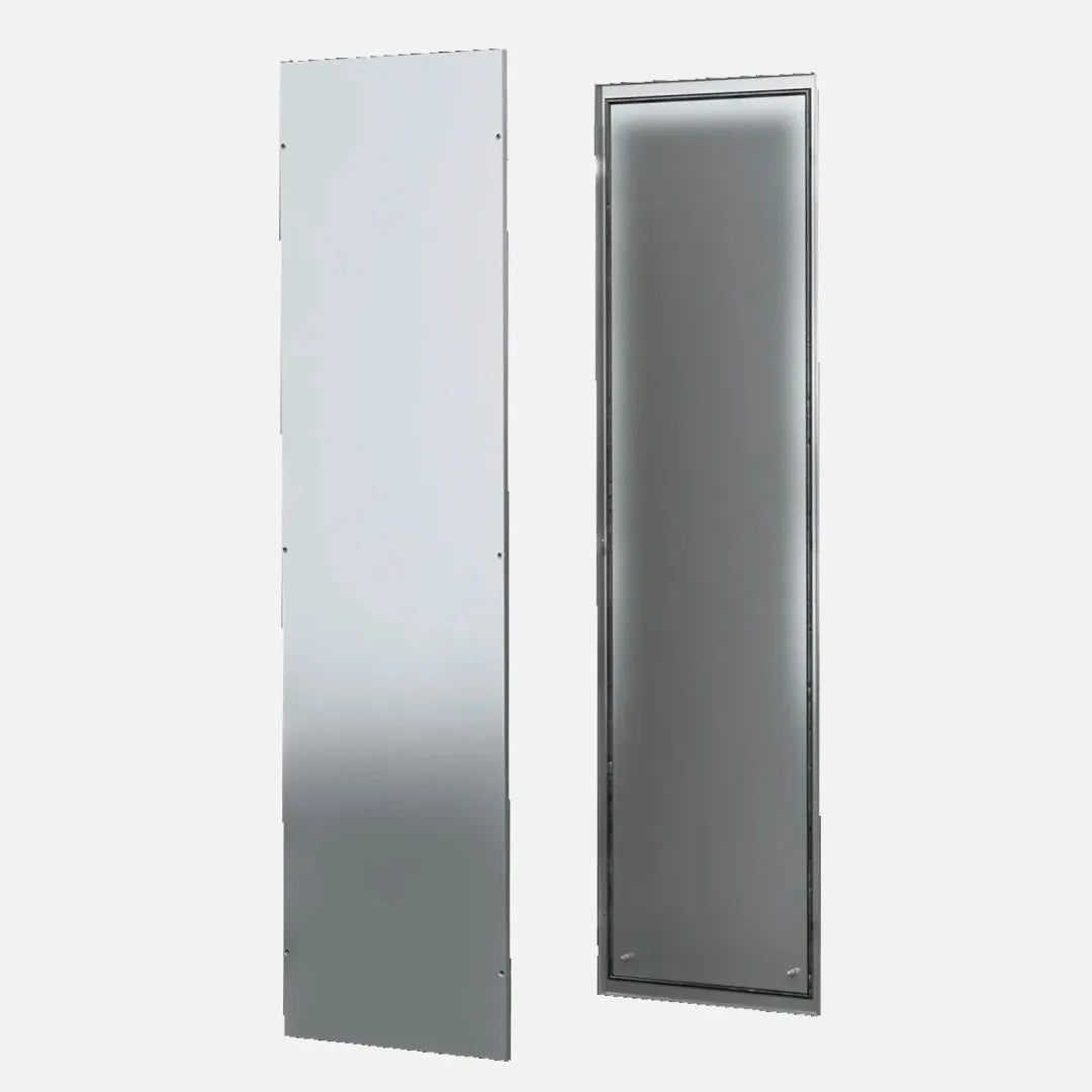 Laterales atornillables de chapa de acero 1800Hx500Dmm 2 piezas RAL 7035