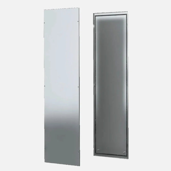 Laterales atornillables de chapa de acero 1800Hx500Dmm 2 piezas RAL 7035