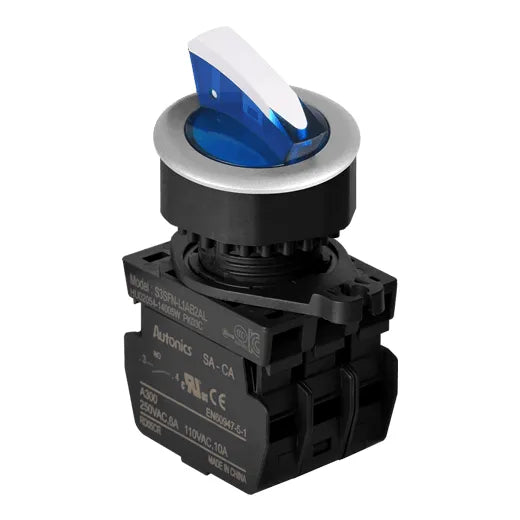 SELILUM C/ENCL 3P 30mmAZU 2NA12-24V90°