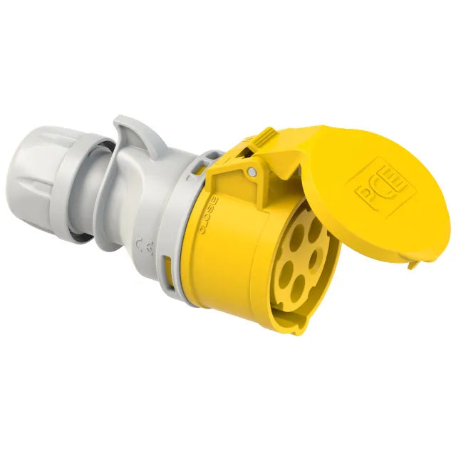1206 Base aerea 3P+N+T 4H 32A 110V IP44 Amarillo