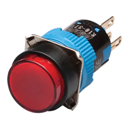B MOM REDON ROJO DE 16MM DPDT 3A 250VAC