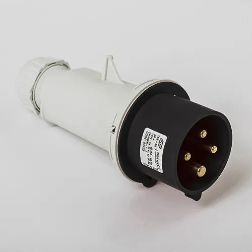Clavija aérea 16A 3P+T 500VCA 7h Negro IP44