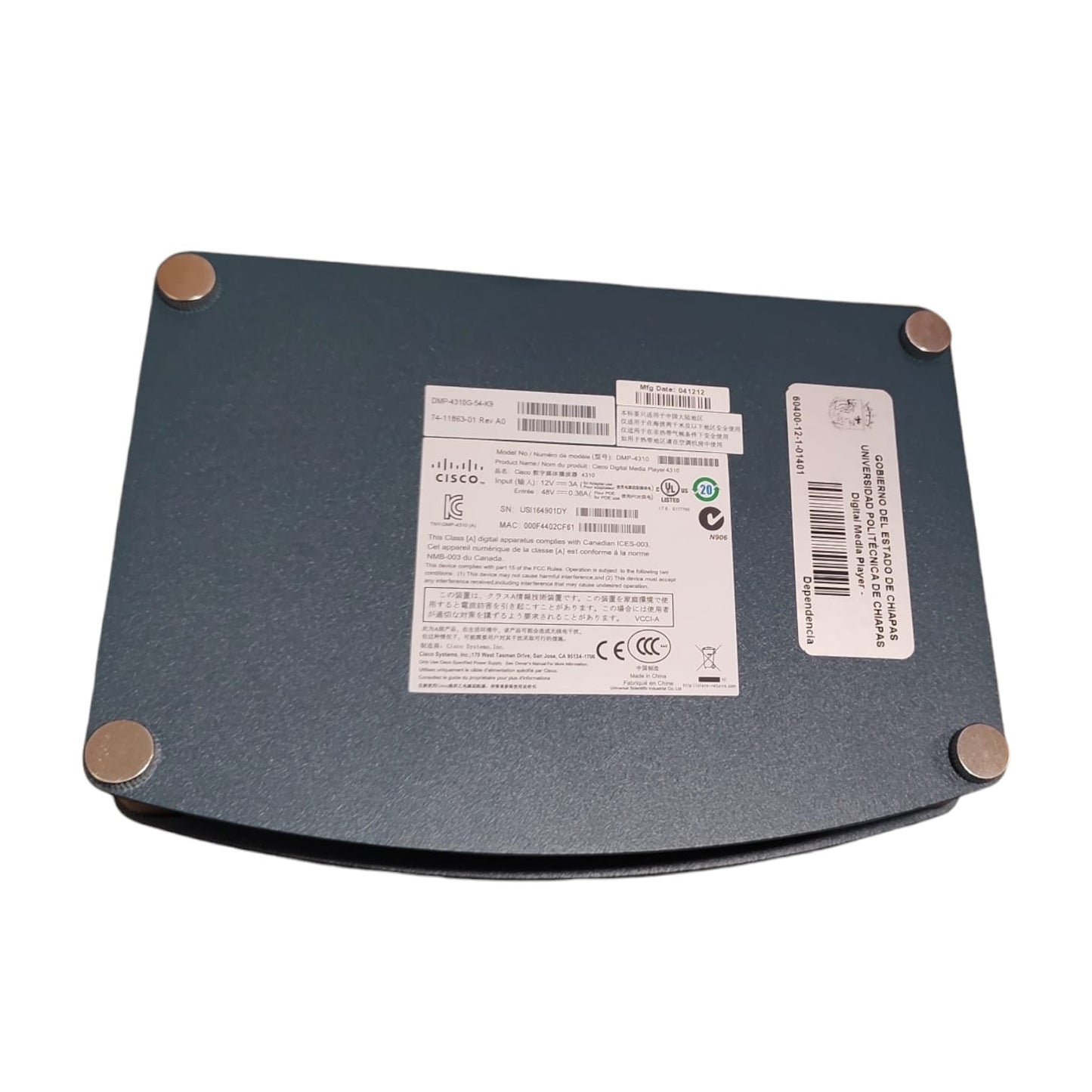 Cisco DMP-4310G-54-K9 Digital Media Player
