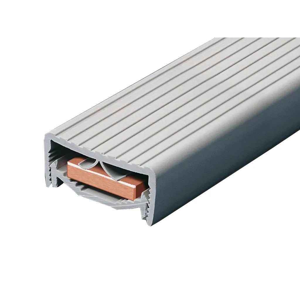 SV Perfiles cubierta para barras de PVC para 12×5-30×10 1000Lmm RAL7035 10pz