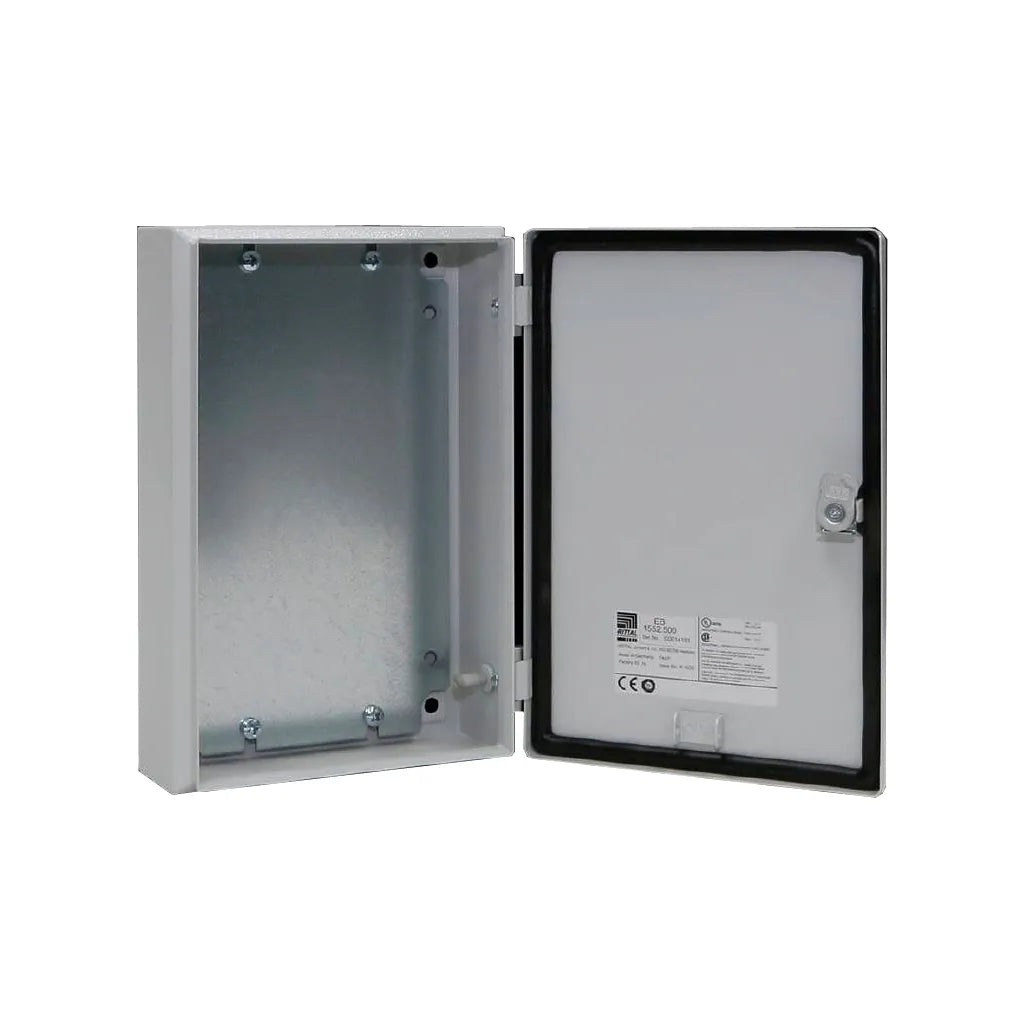 EB E-Box Caja pequeña de chapa de acero 300Hx200Wx80Dmm IP66 RAL7035