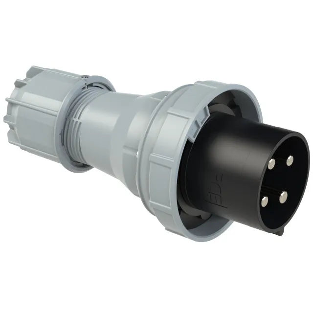 5655 Clavija aerea 3P+T 7H 125A 500V IP67 Negro