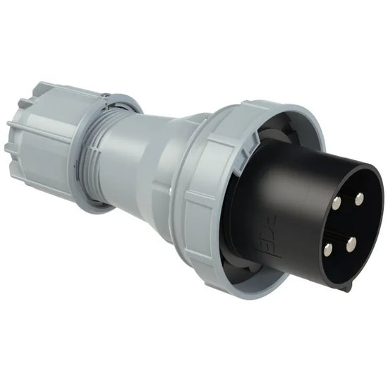 5655 Clavija aerea 3P+T 7H 125A 500V IP67 Negro