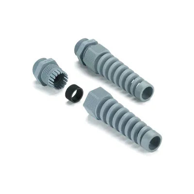 VG 16-K68 SKS Conector glandula con espiral de plástico PG16 10-14mm Gris IP68