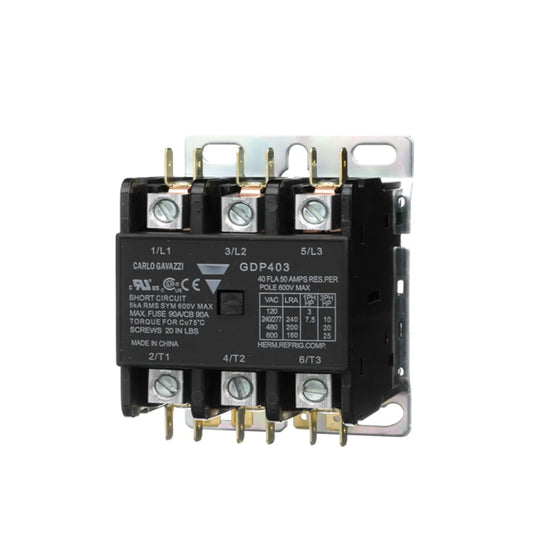 CONTACTOR PROP DEFINIDO 3PST-NO 3P 40A 20HP 600V M/PANEL