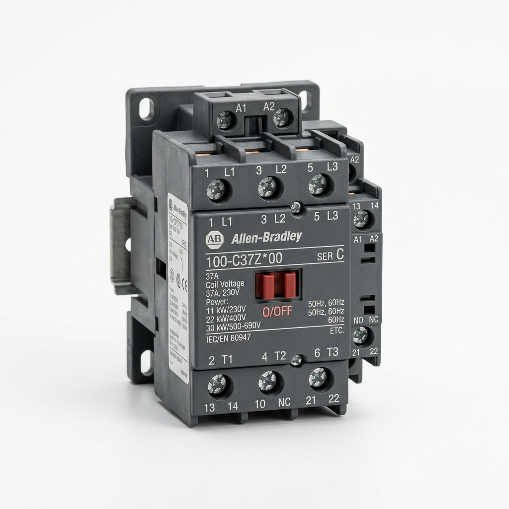 Allen Bradley 100-c37z*00 Ser C contactor trifásico IEC Con Detalles