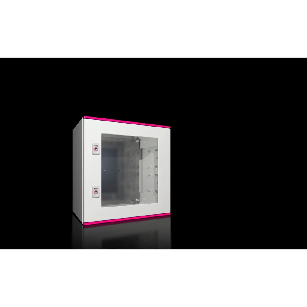 AX Gabinete mural de poliester 1P 500Hx500Wx300Dmm RAL7035 IP66 NEMA 4X
