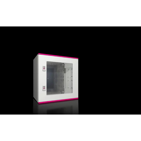 AX Gabinete mural de poliester 1P 500Hx500Wx300Dmm RAL7035 IP66 NEMA 4X
