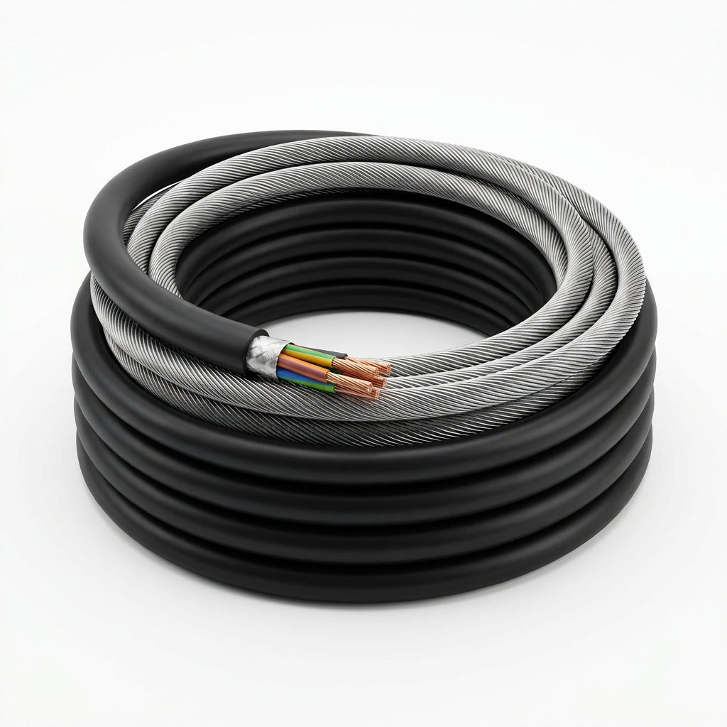 BIND ADSENS TECH. INC KM83R-PVC-5M, CIRCULAR CONNECTOR CABLE