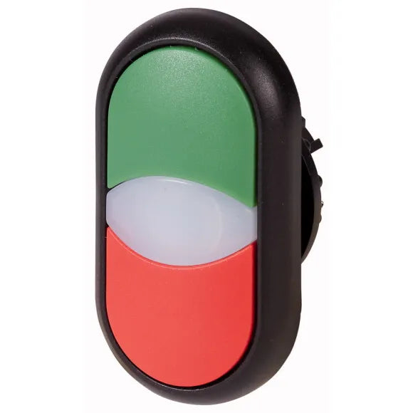 M22S-DDL-GR Botón doble Momentáneo iluminado Verde/Rojo
