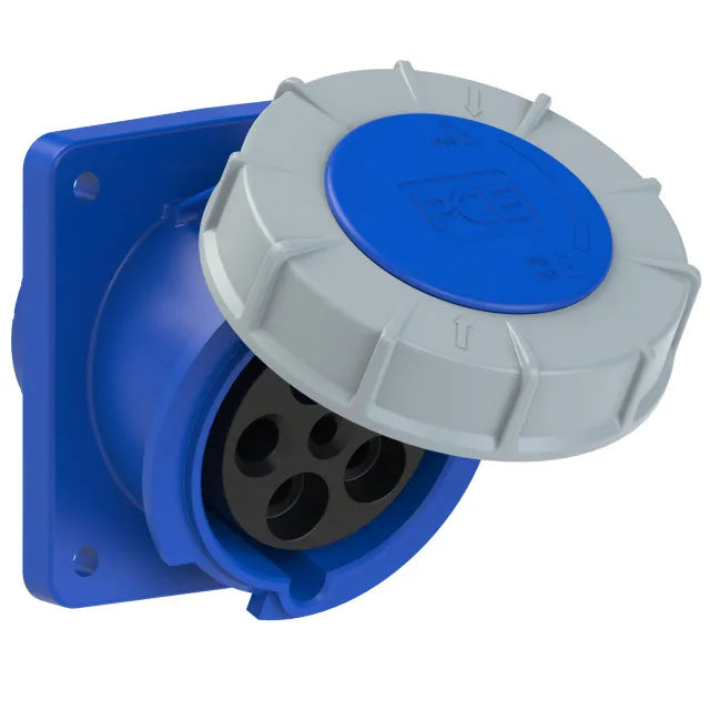 2853 Base empotrar 3P+N+T 9H 63A 230V IP67 Azul