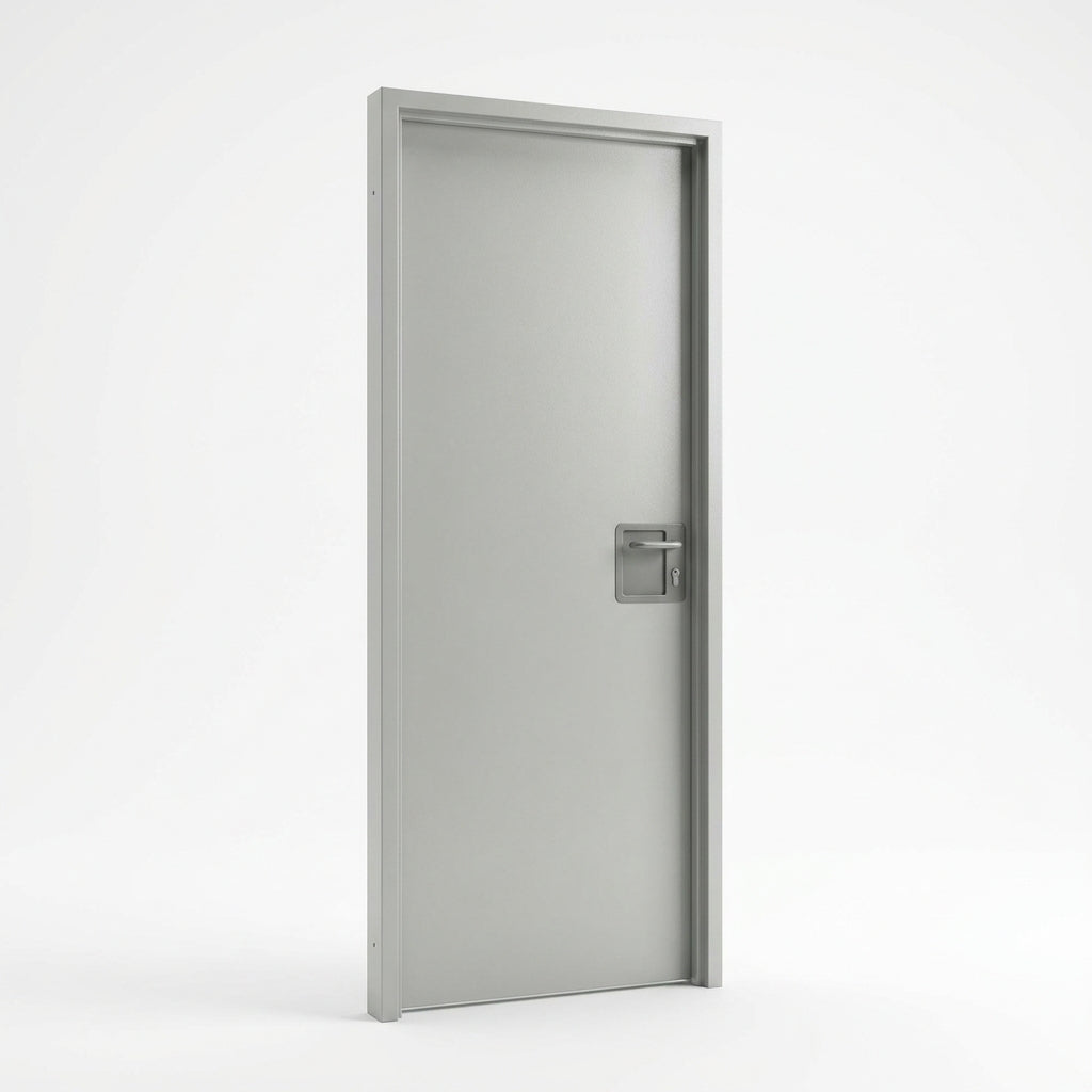 TS Puerta ciega derecha de chapa de acero RAL 7035 1800Hx600Wmm 1 pieza