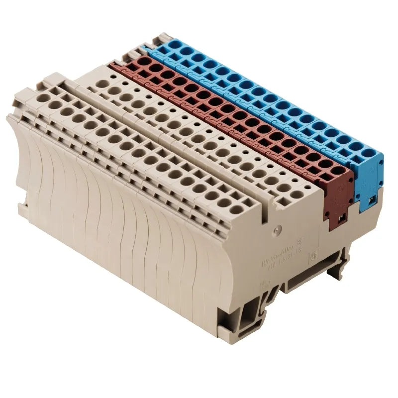 ZIA 1.5/3L-1S/16/KB  Set clemas 17 polos 1.5mm² 26-14AWG 17.5A 250VCA Beige