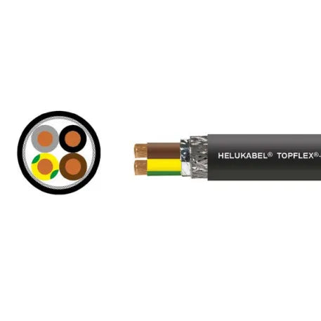 TOPFLEX-EMV-UV-2YSLCYK-J Cable motor apantallado 4X8 AWG 1kV Flex