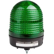 Baliza LED de 86mm Luz fija / intermitente 90-240VCA Verde
