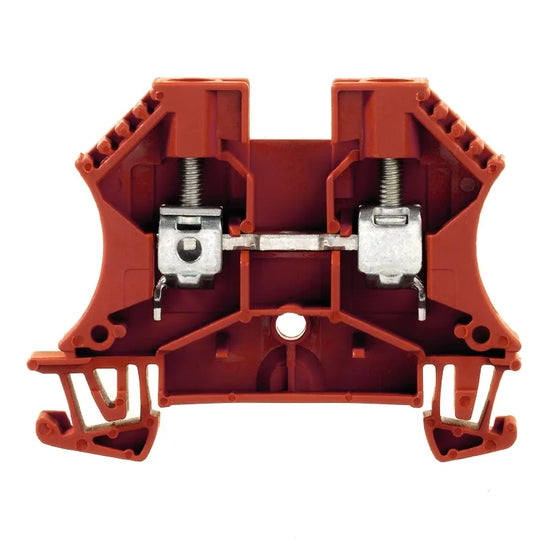 WDU 6 RT Clema de paso en color rojo 6mm² 22-8AWG 41A 800VCA