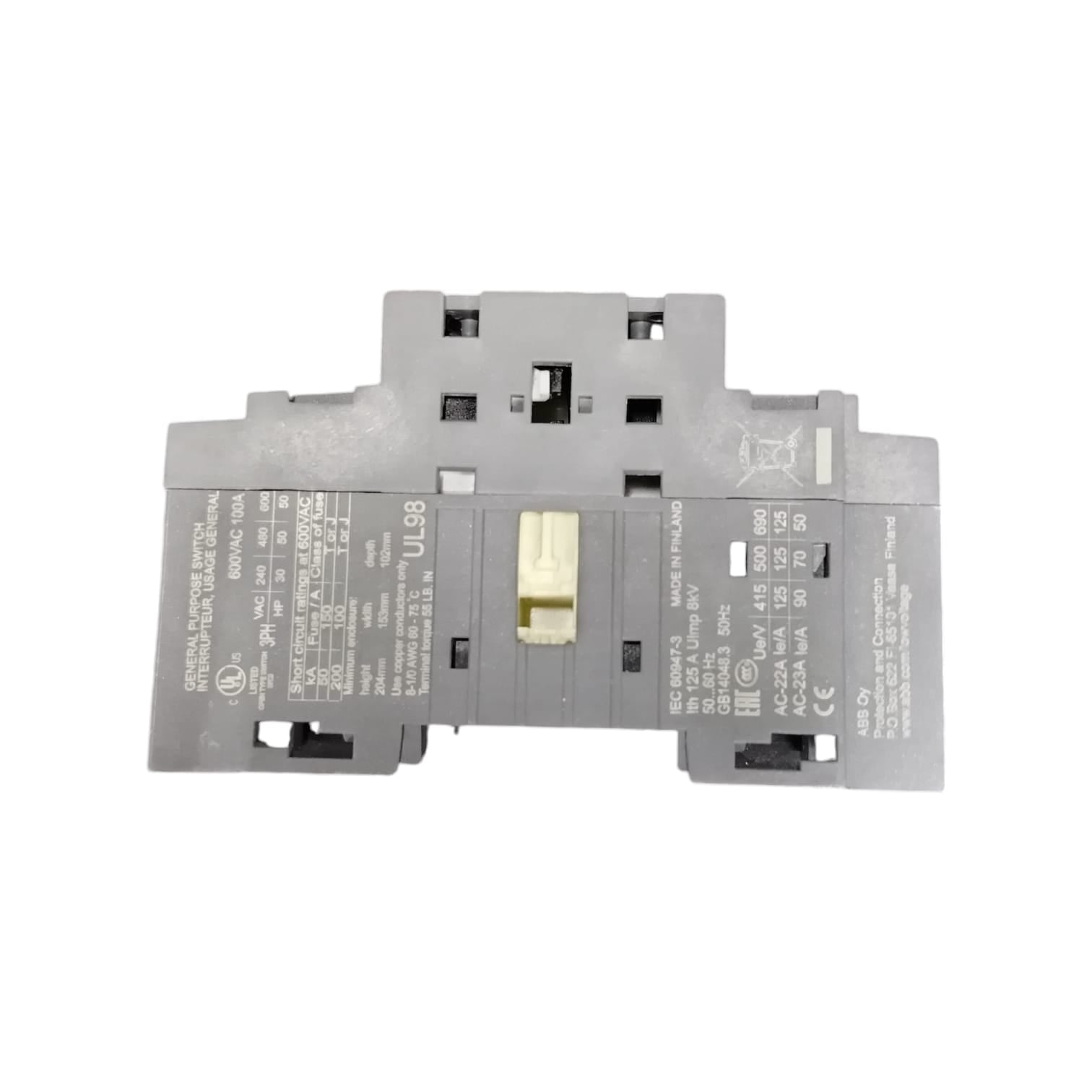 ABB	1S200B11907600539/OT125F3 Interruptor trifásico
