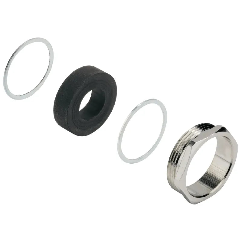 KV 16-M Conector recto de latón niquelado PG16 7.5-15mm IP65