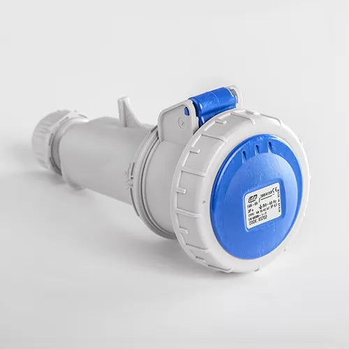 Base aérea 16A 3P+T 230VCA 9h Azul IP66-IP67