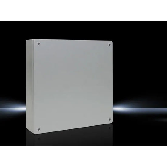 KL Caja de bornes de chapa de acero 400Hx400Wx120Dmm IP66 RAL7035 Sin placa.Mont