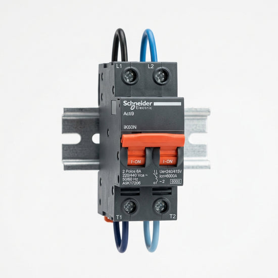 FESTO Interruptor termomagnético Acti9 2 Polos 6 A 220/440 Vca  Schneider Electric