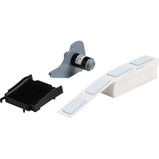 Etiqueta rectangular de poliéster realzado 1Wx2Hin 100Pz Blanco