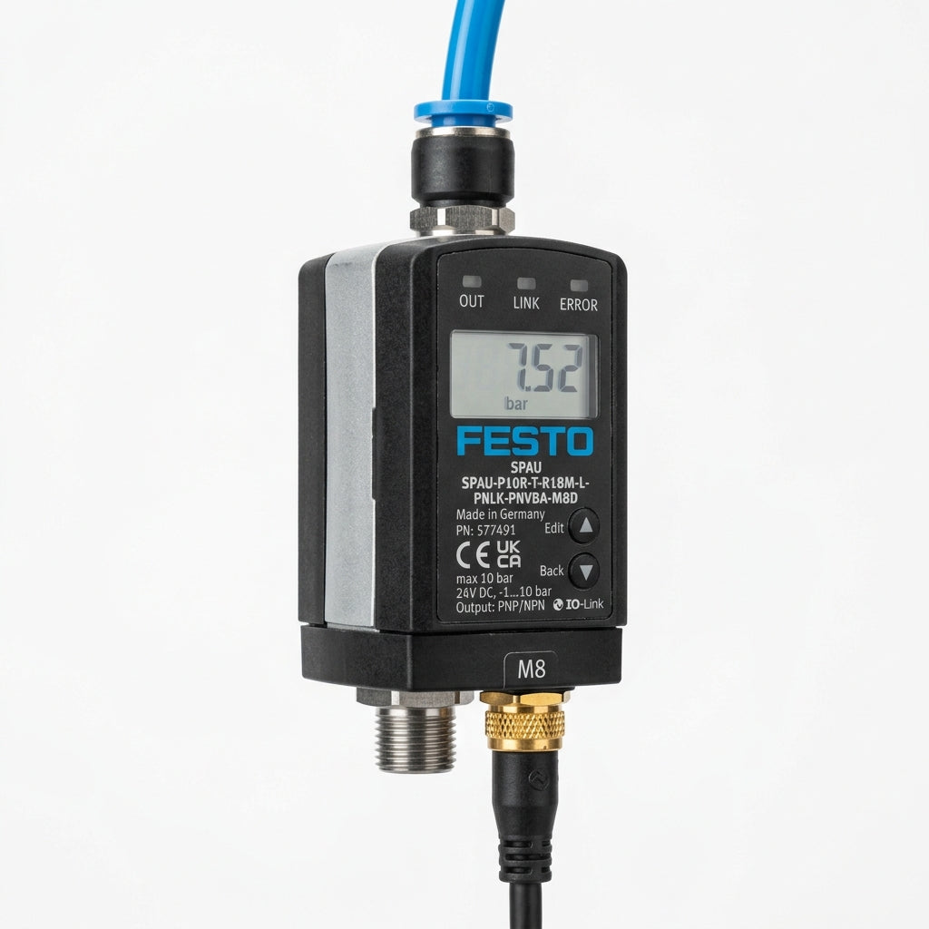 FESTO SPAU-P10R-T-R18M-L-PNLK-PNVBA-M8D