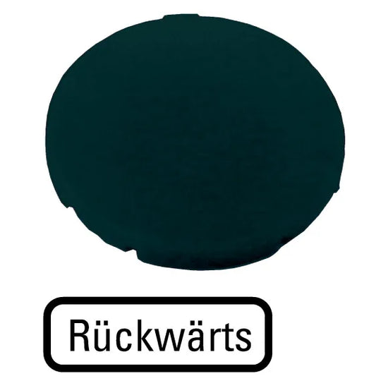 M22-XD-S-D16 RMQ-Titan Placa para Botón diseño-Plano color Negro -RÜCKWÄRTS-