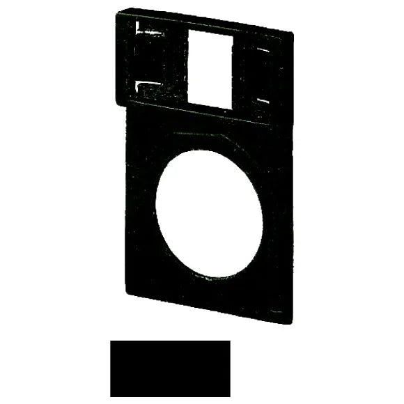 Q25TS-01 RMQ16 Portaetiqueta Negro con etiqueta PERSONALIZABLE